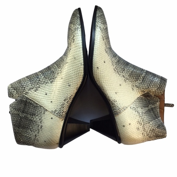 Franco Sarto Luca Ankle Booties Python Leather - Picture 4 of 9